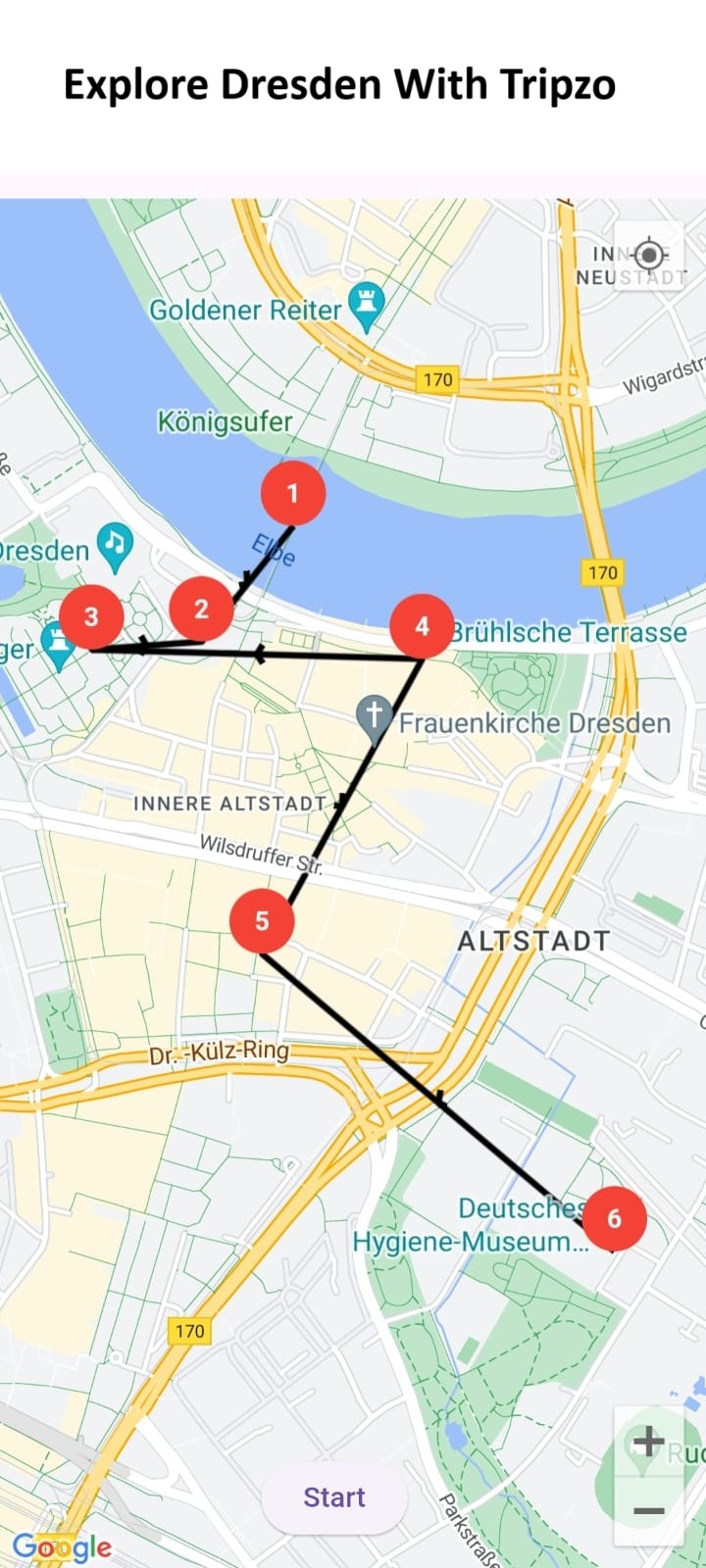 Dresden Travel Map