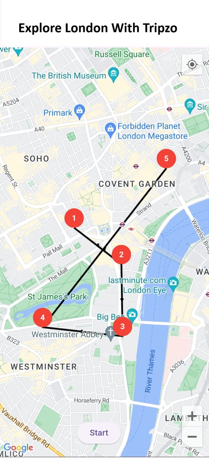 London Travel Map